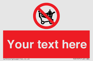 Custom No Climbing on Trolley Sign